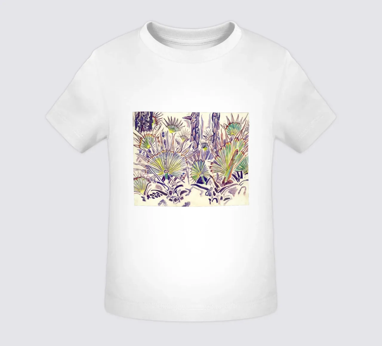 Palmettos and Pines baby t-shirt by Damian Jackson