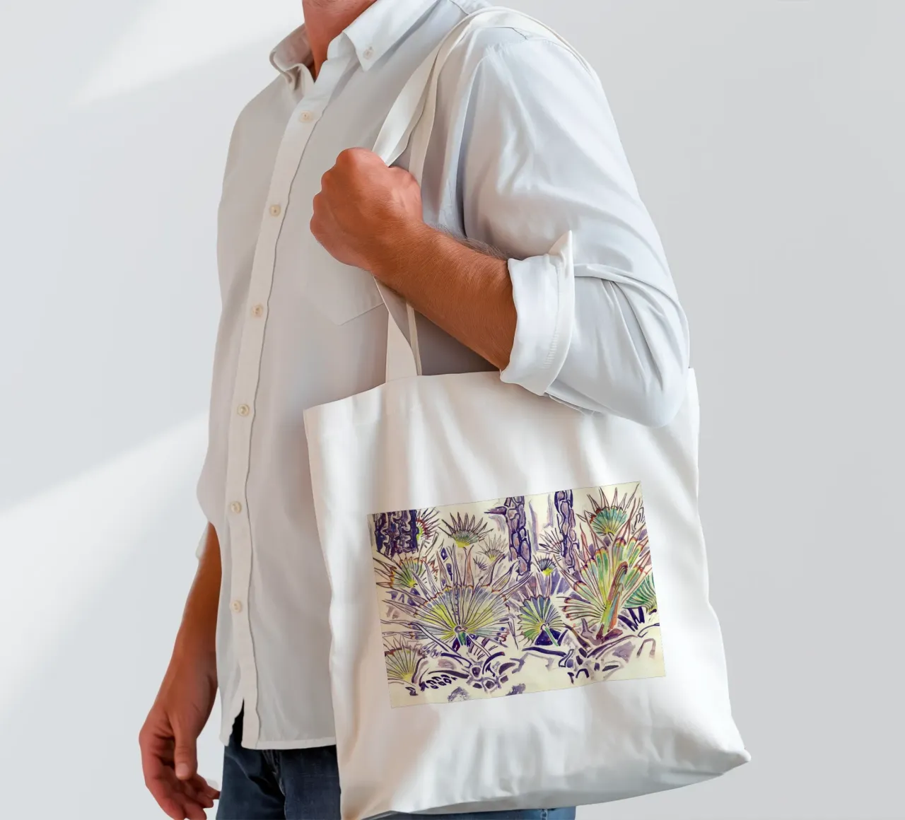 Palmettos and Pines tote bag by Damian Jackson