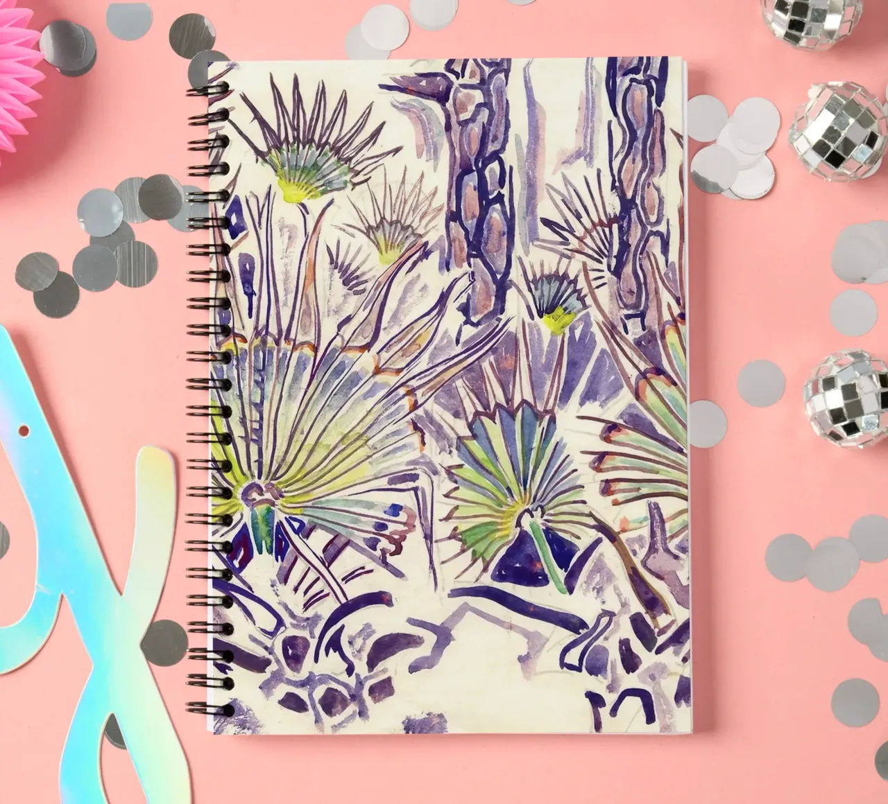 Palmettos and Pines spiral notebook by Damian Jackson
