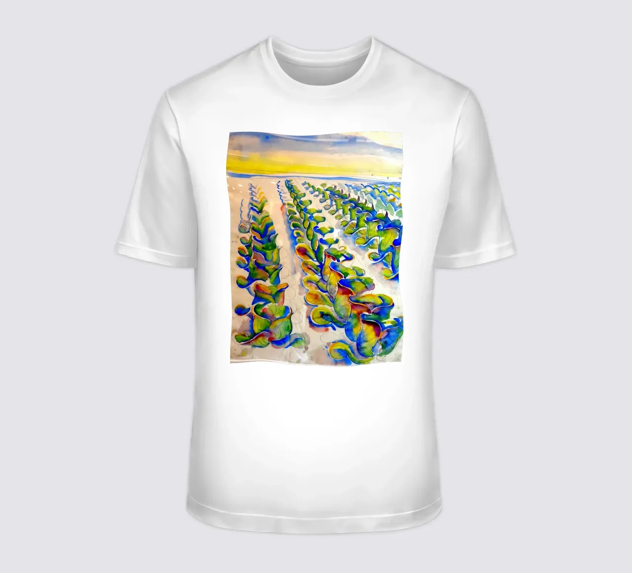 Rows of Cabbages t-shirt by Damian Jackson