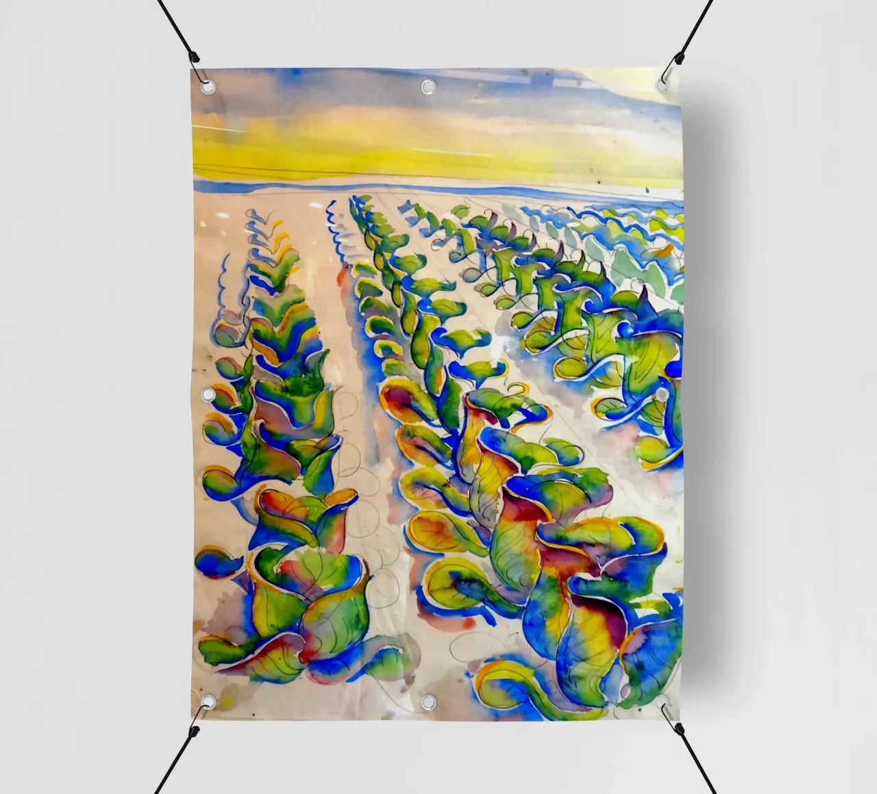 File di cavoli telo in pvc da Damian Jackson