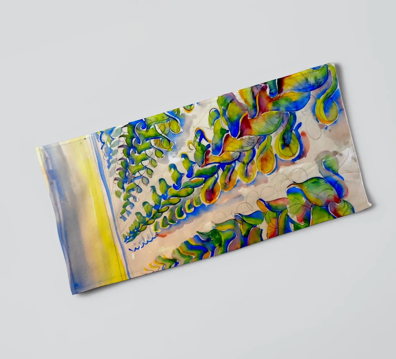 Rows of Cabbages towel by Damian Jackson