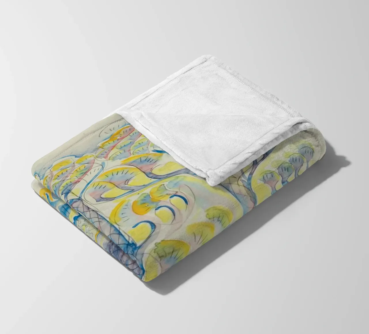 Pecore e pini coperta in pile da Damian Jackson