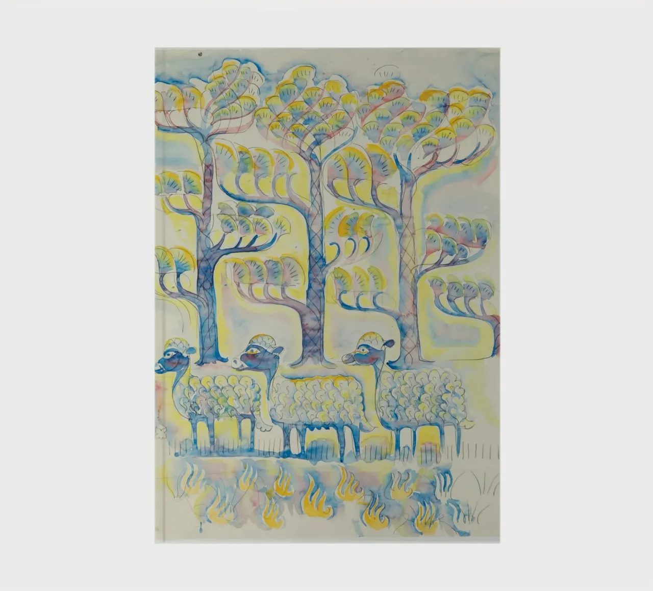 Sheep and Pine Trees notebook by Damian Jackson