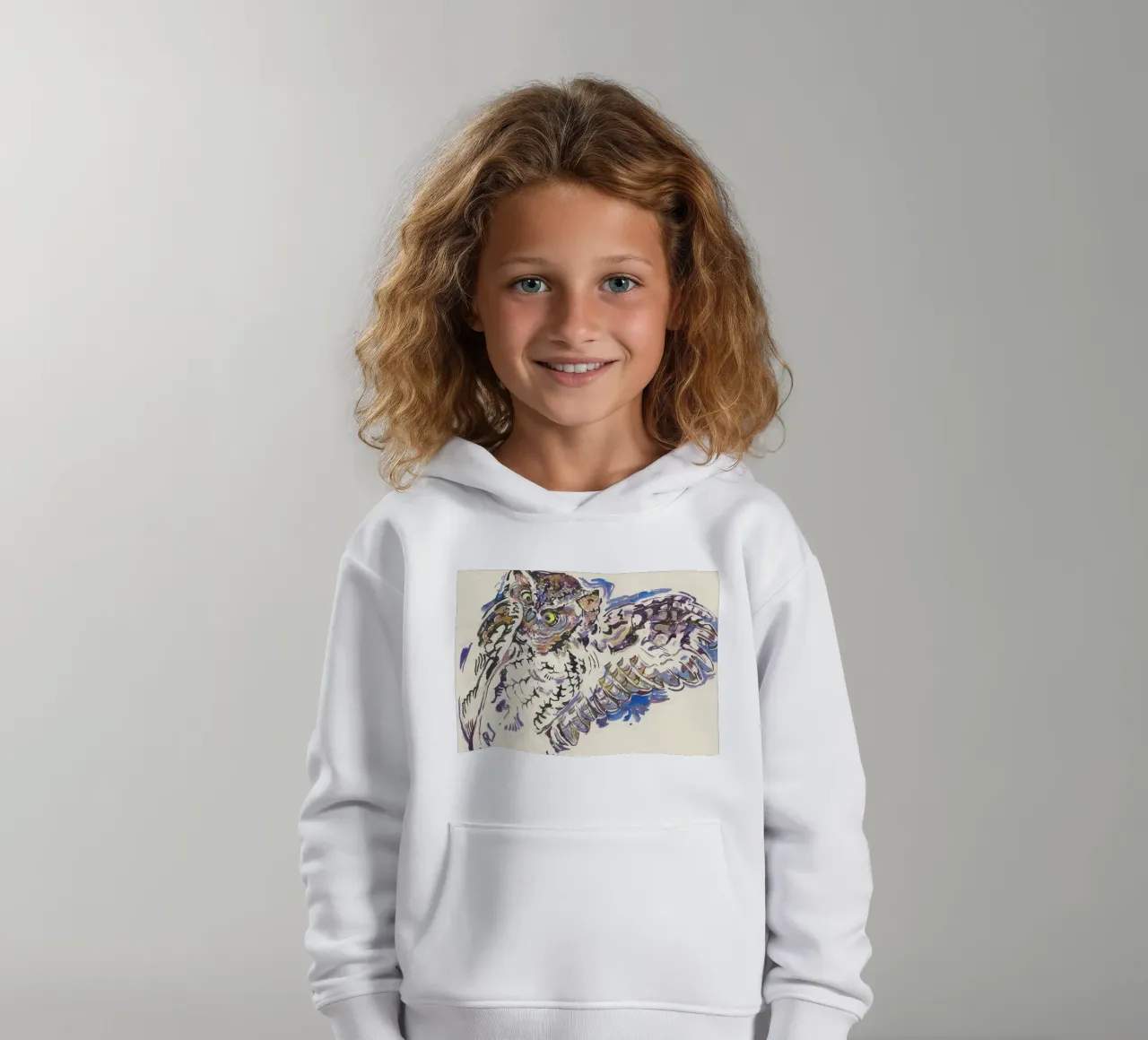 Terror The Little Devil kids hoodie by Damian Jackson