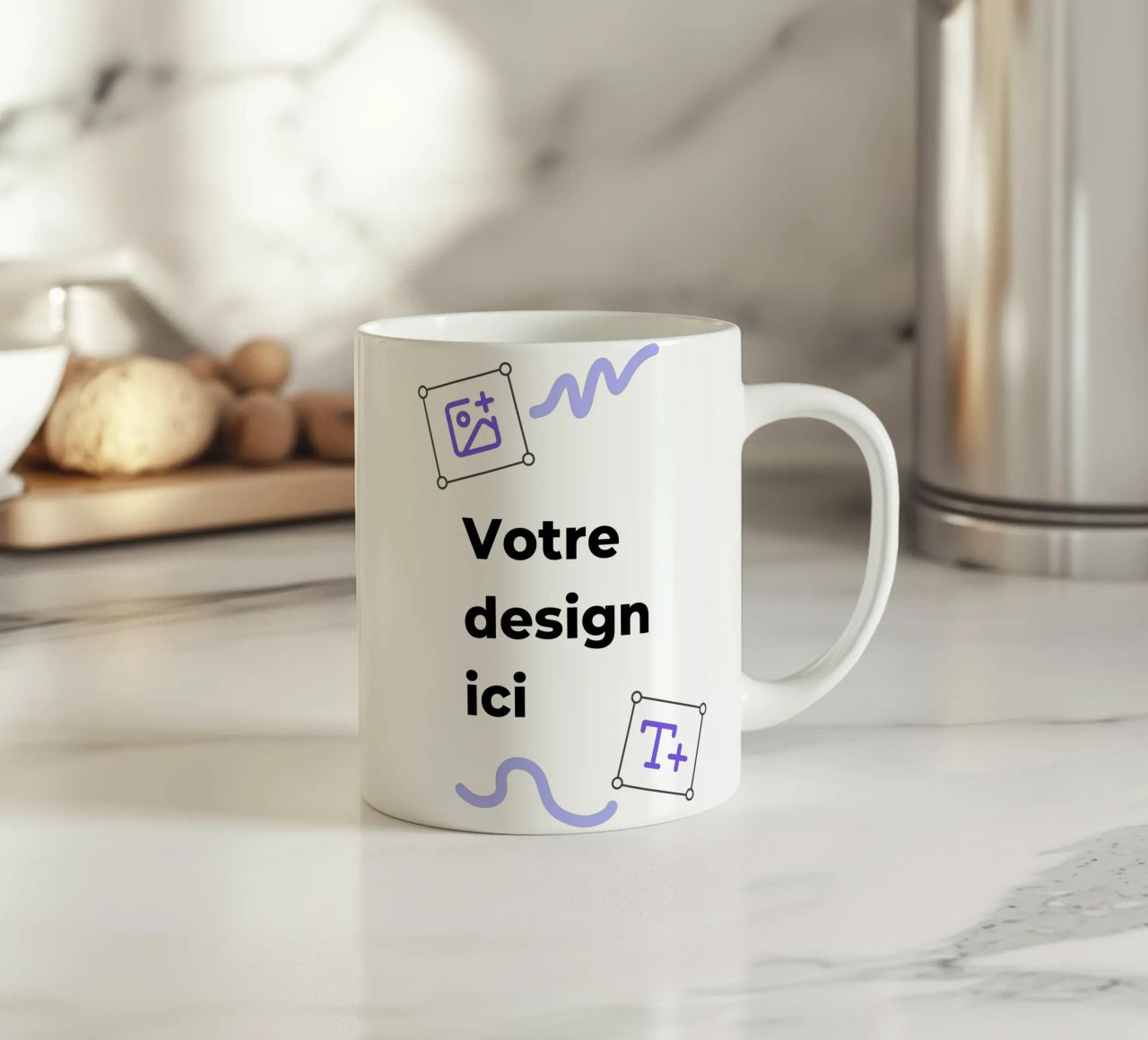 Ton design ici mug en céramique de JUNIQE
