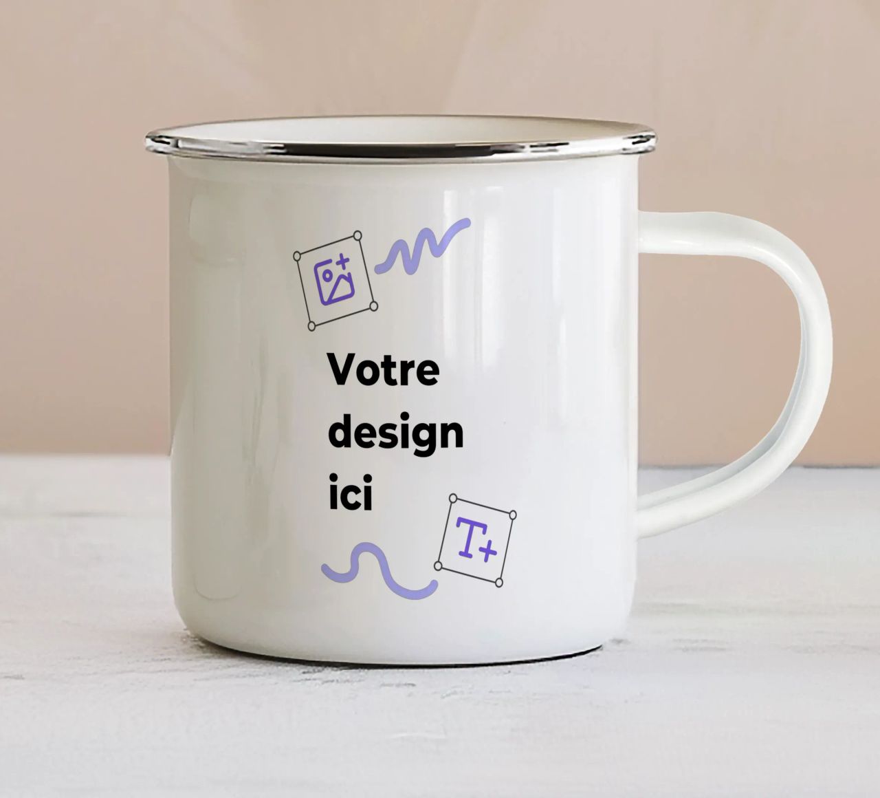 Ton design ici mug en émail de JUNIQE