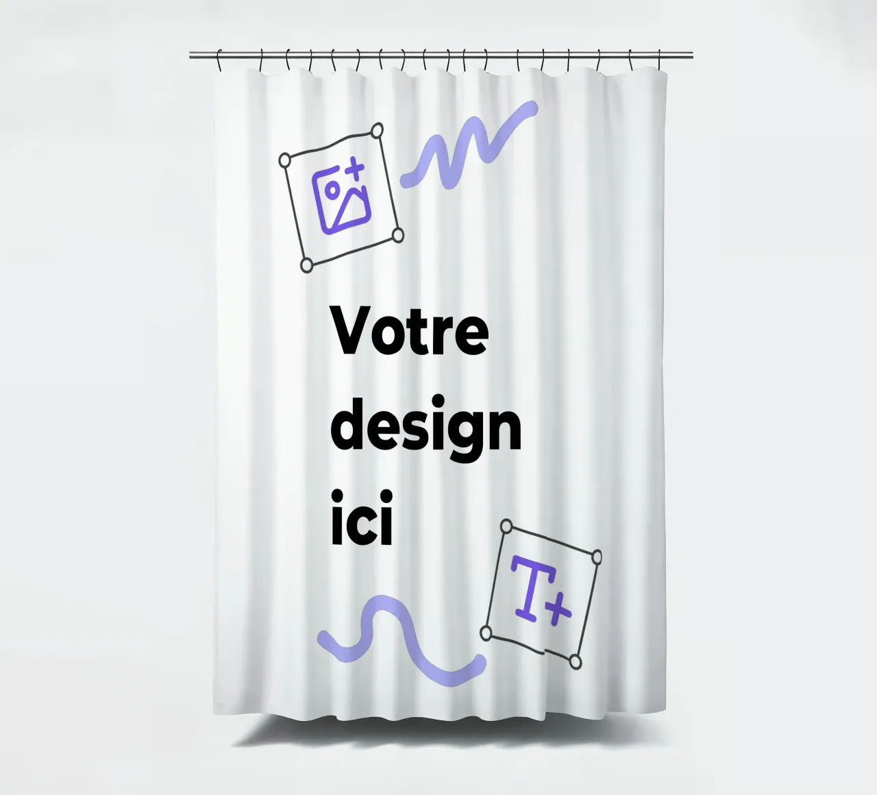 Votre design ici rideau de douche de JUNIQE