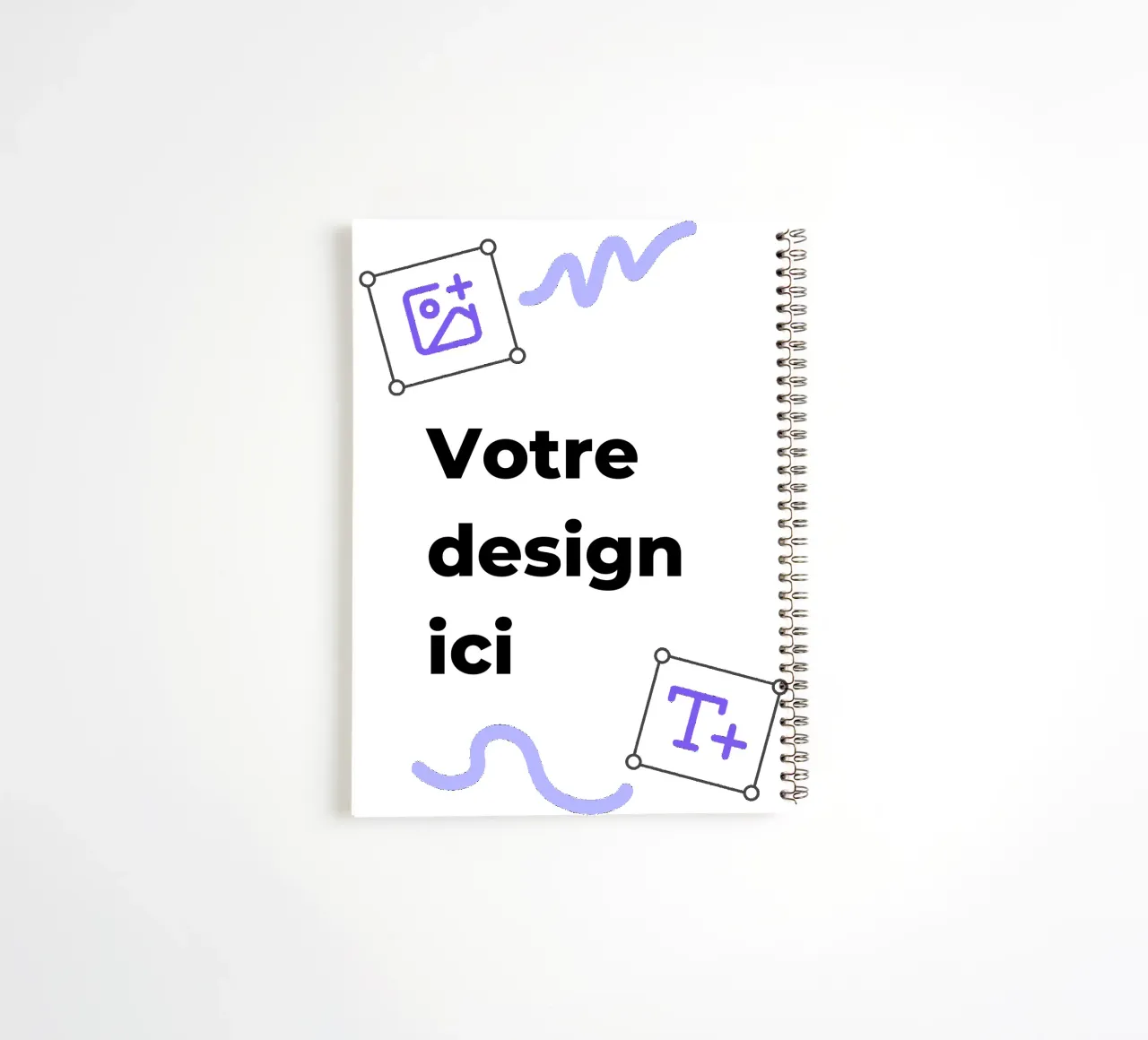 Votre design ici carnet à spirale de JUNIQE