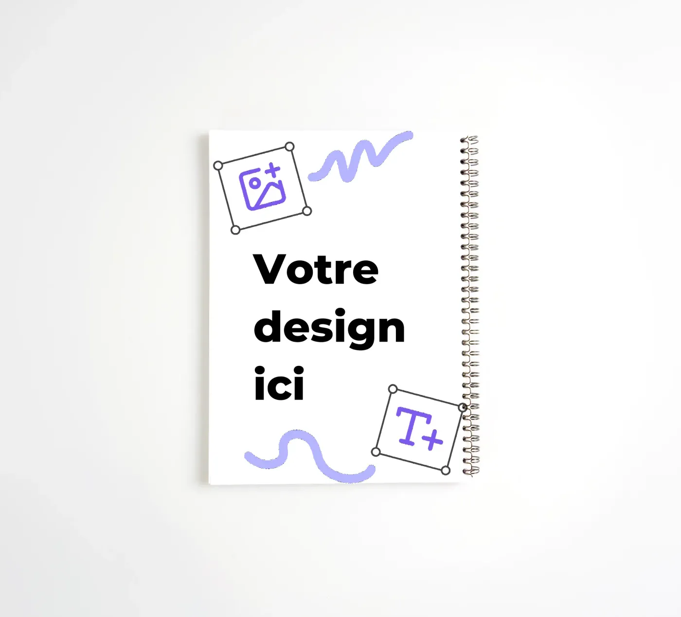Votre design ici carnet à spirale de JUNIQE