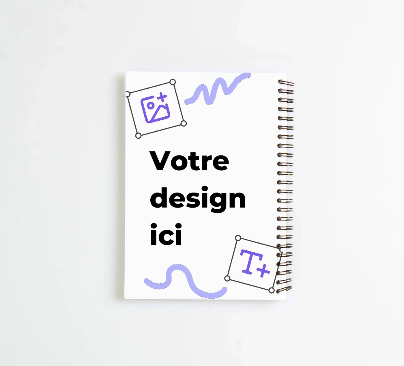 Votre design ici carnet à spirale de JUNIQE