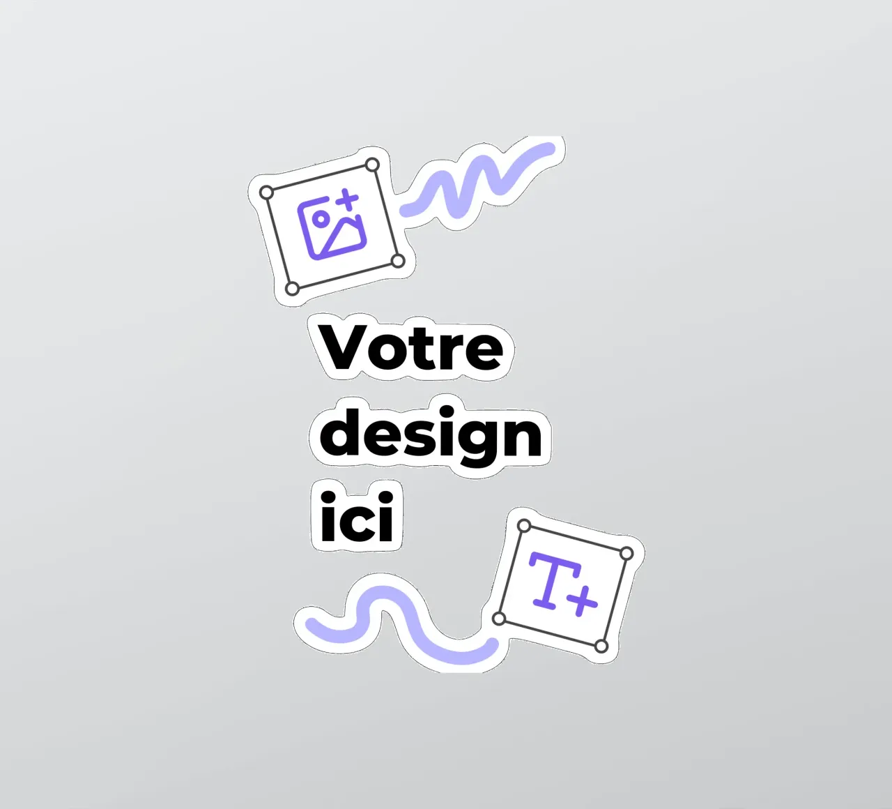 Votre design ici autocollant de JUNIQE