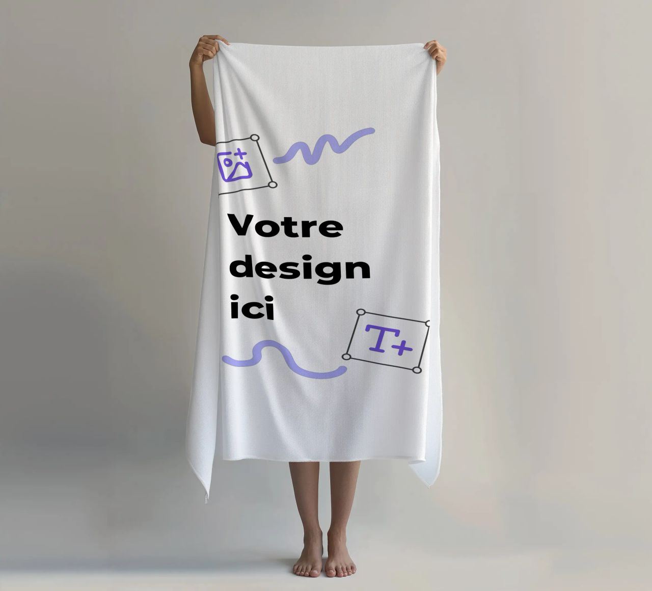 Ton design ici serviette de plage de JUNIQE