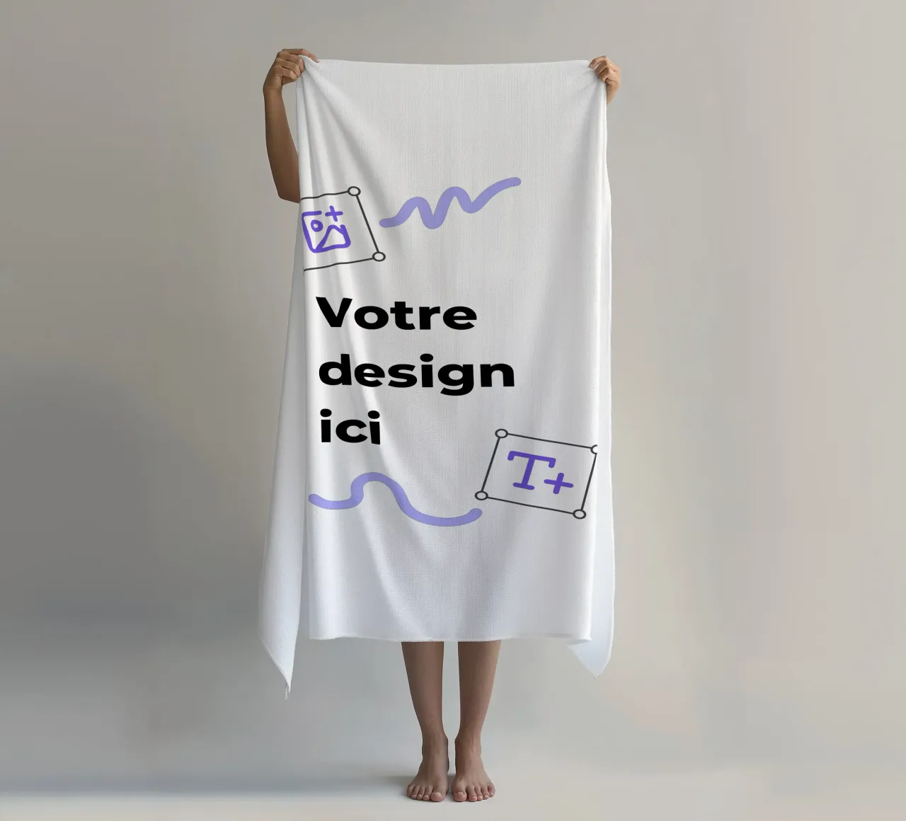 Votre design ici serviette de plage de JUNIQE