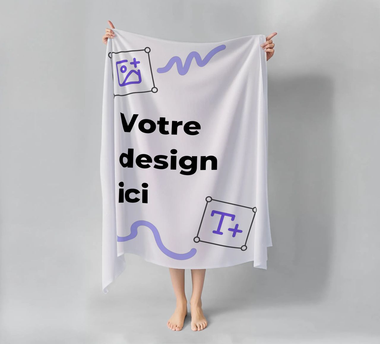 Ton design ici serviette de plage de JUNIQE