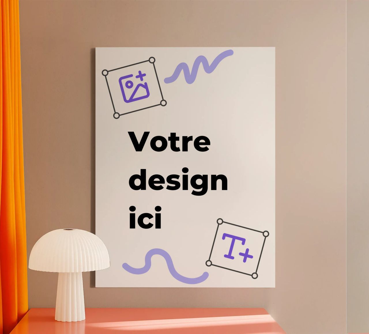Ton design ici toile de JUNIQE