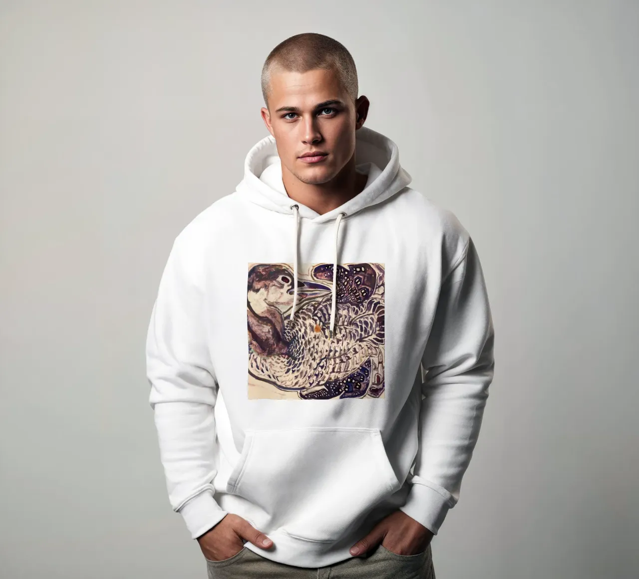 Anatra acquatica felpa con cappuccio da Damian Jackson