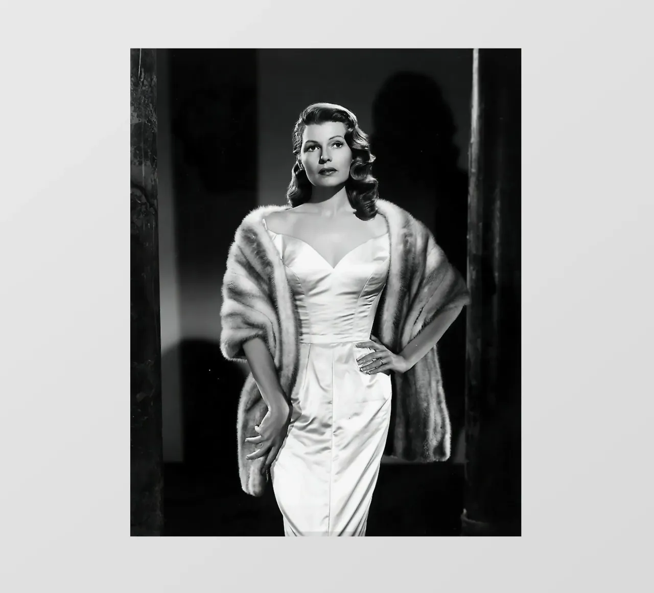 Bellezza Rita Hayworth pellicola backlit da Steve shop