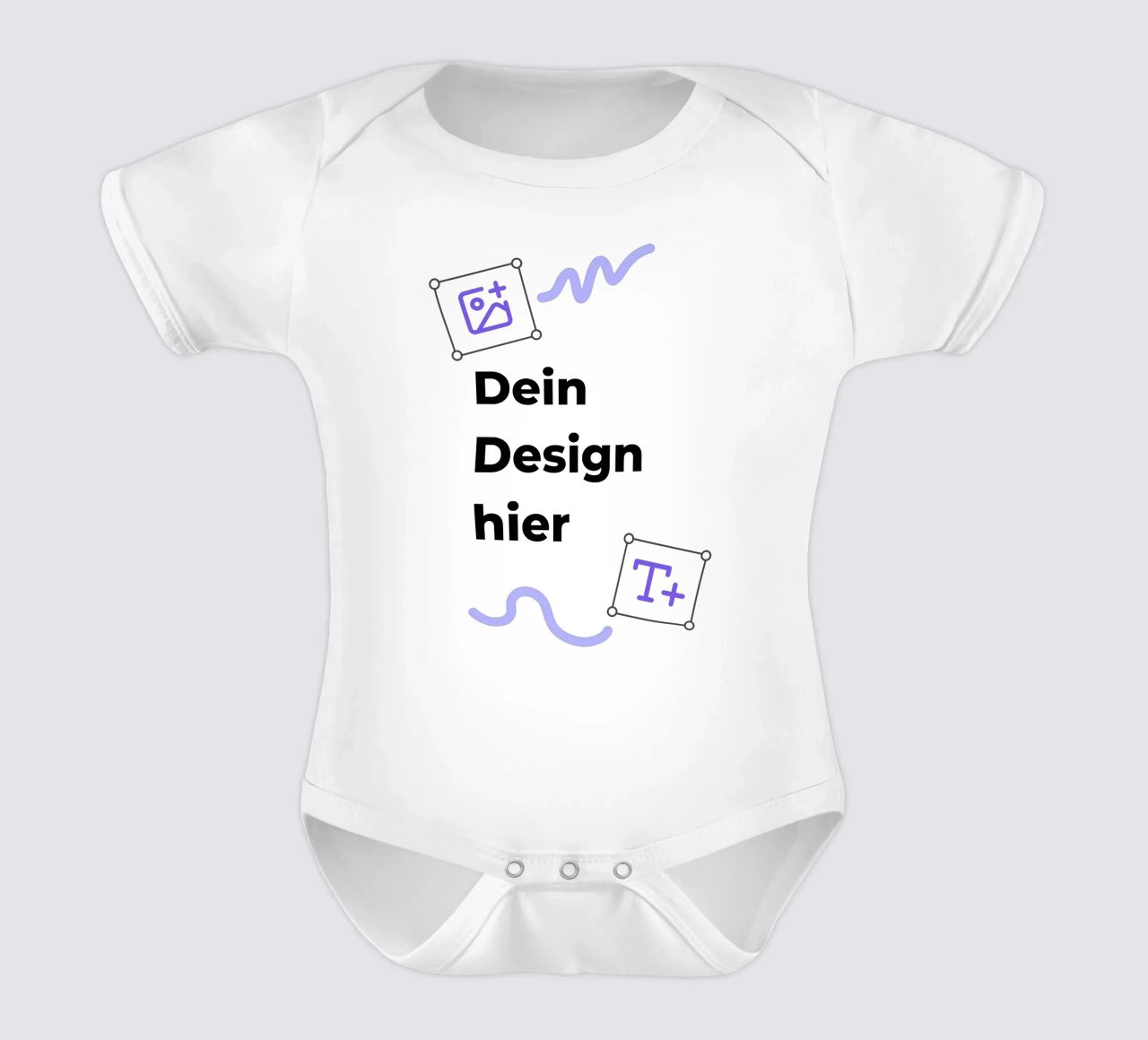 Dein Design hier (Produkt frei wählbar) Kurzarm Babybody von JUNIQE