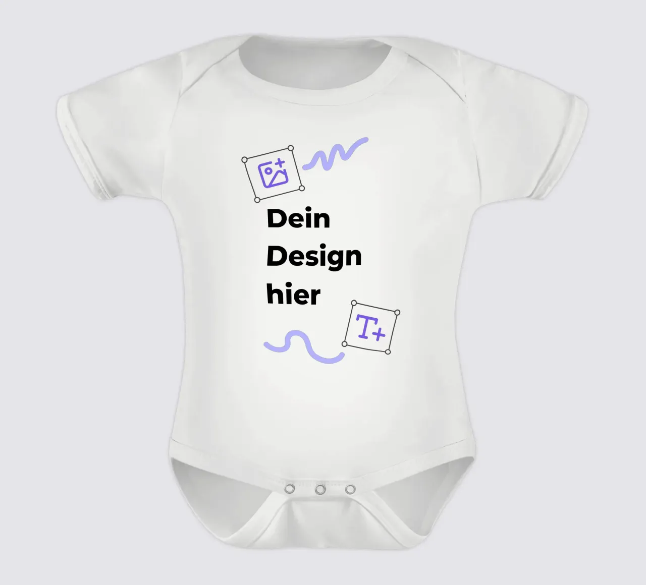 Dein Design hier (Produkt frei wählbar) Kurzarm Babybody von JUNIQE