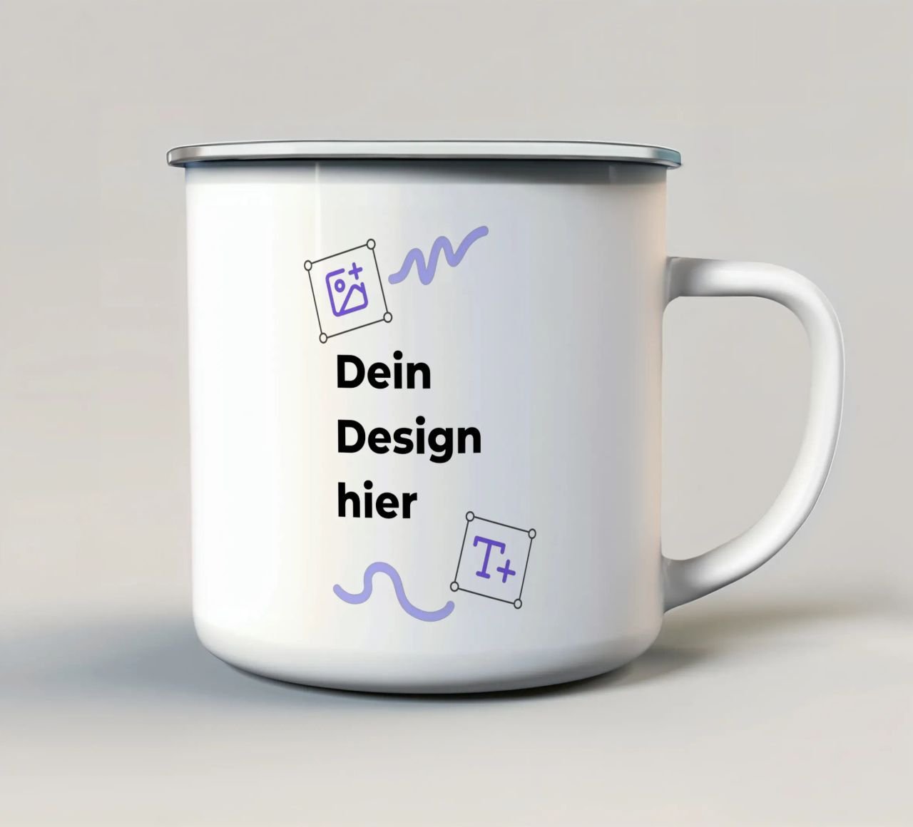 Dein Design hier (Produkt frei wählbar) Emaille Tasse von JUNIQE