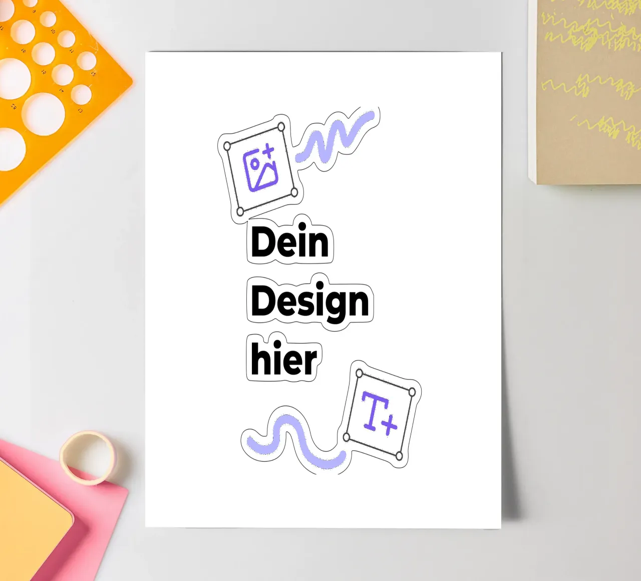 Dein Design hier (Produkt frei wählbar) Stickerbogen von JUNIQE