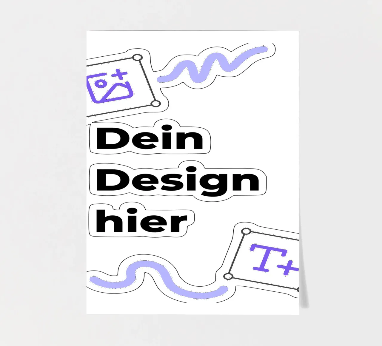 Dein Design hier (Produkt frei wählbar) Stickerbogen von JUNIQE