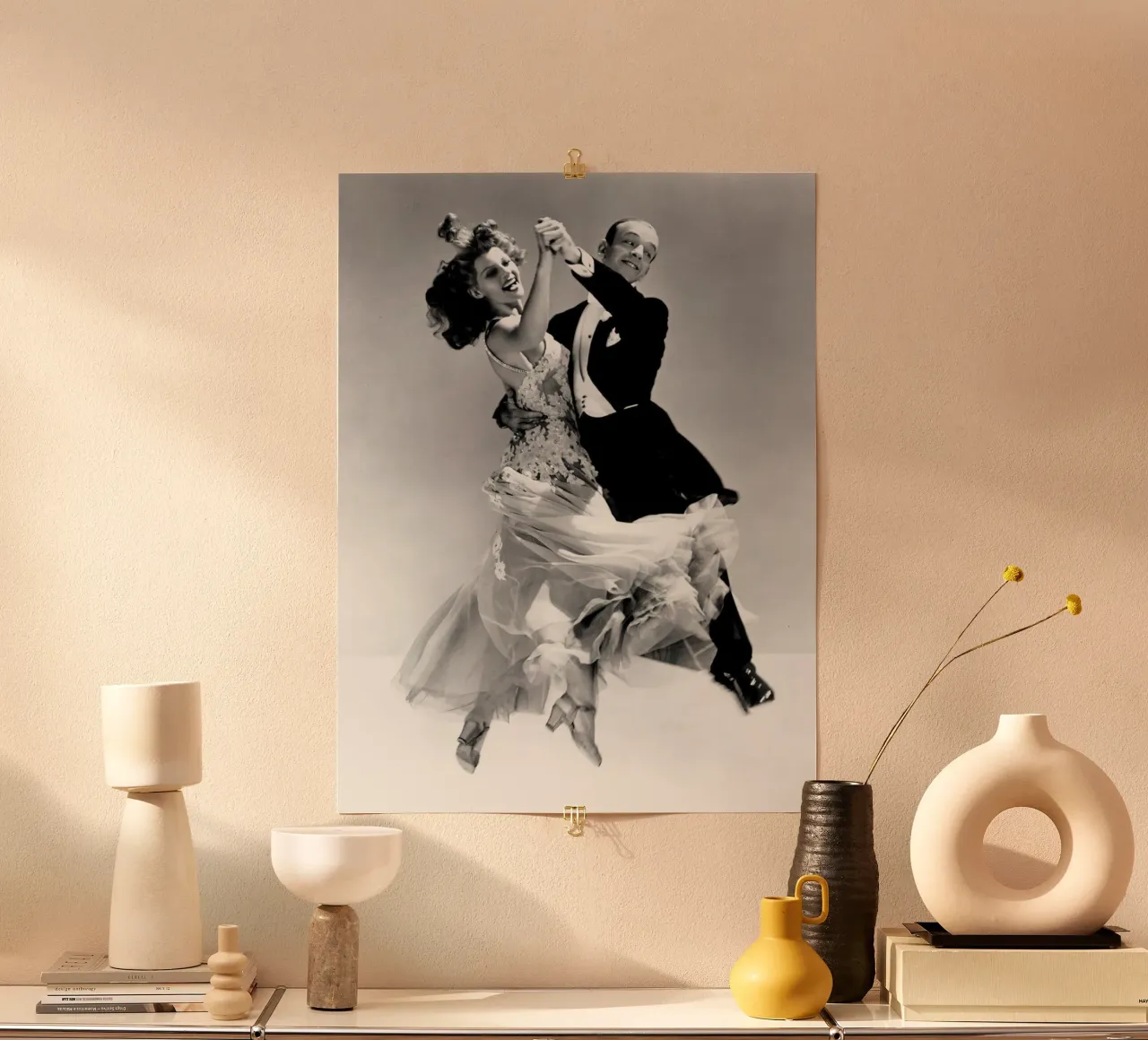 Rita Hayworth e Fred Astaire carta hahnemühle da Steve shop