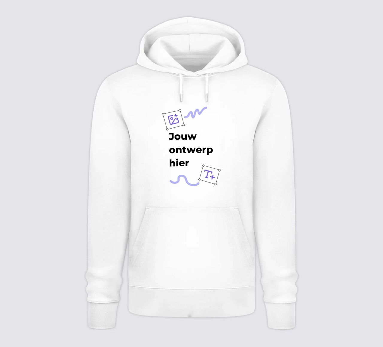 Jouw ontwerp hier felpa con cappuccio da JUNIQE