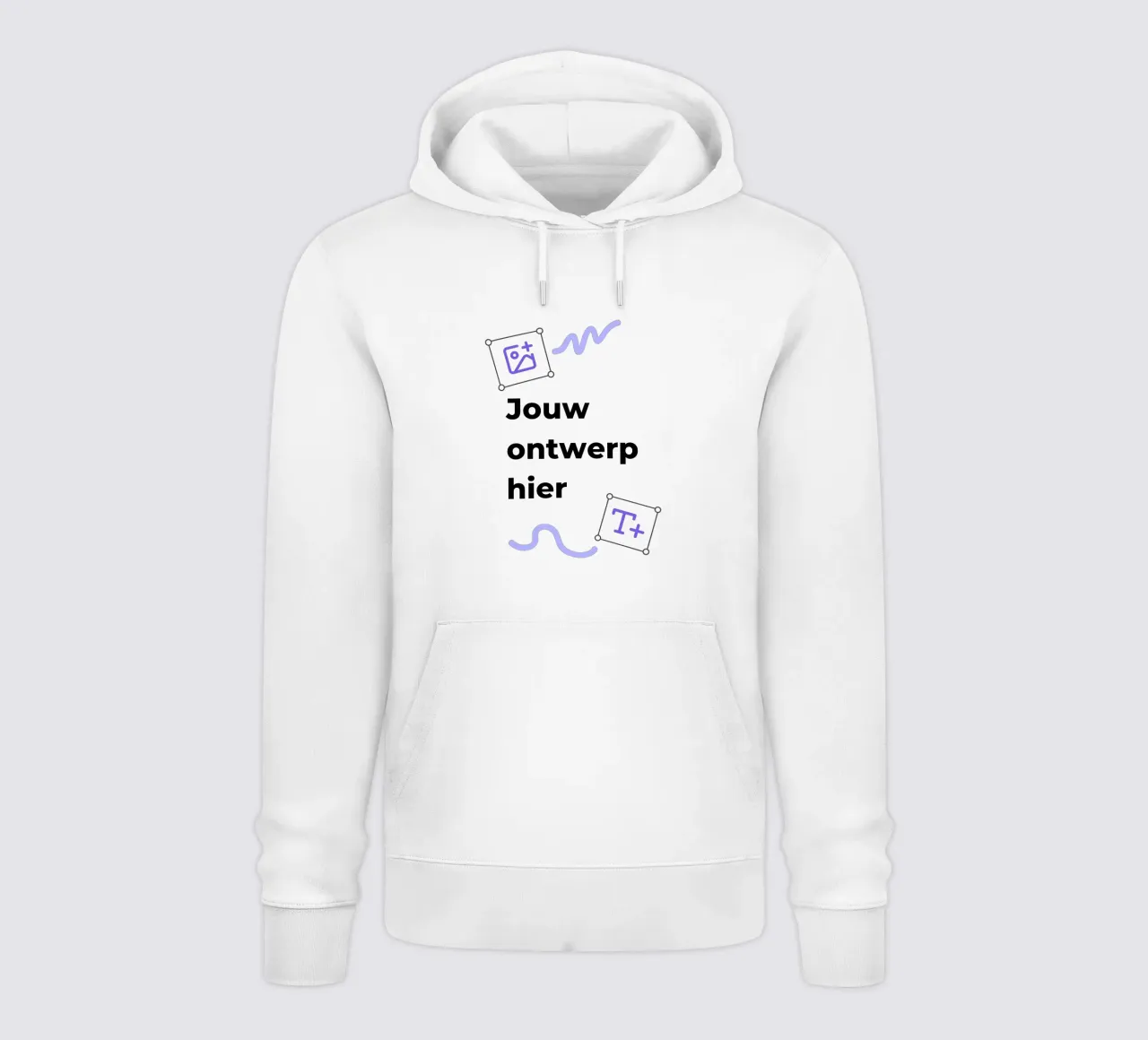 Jouw ontwerp hier hoodie by JUNIQE
