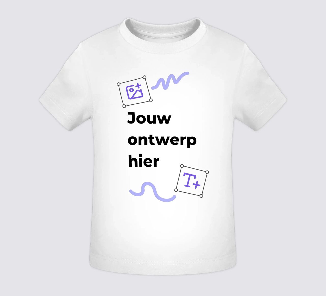 Jouw ontwerp hier maglietta neonato da JUNIQE