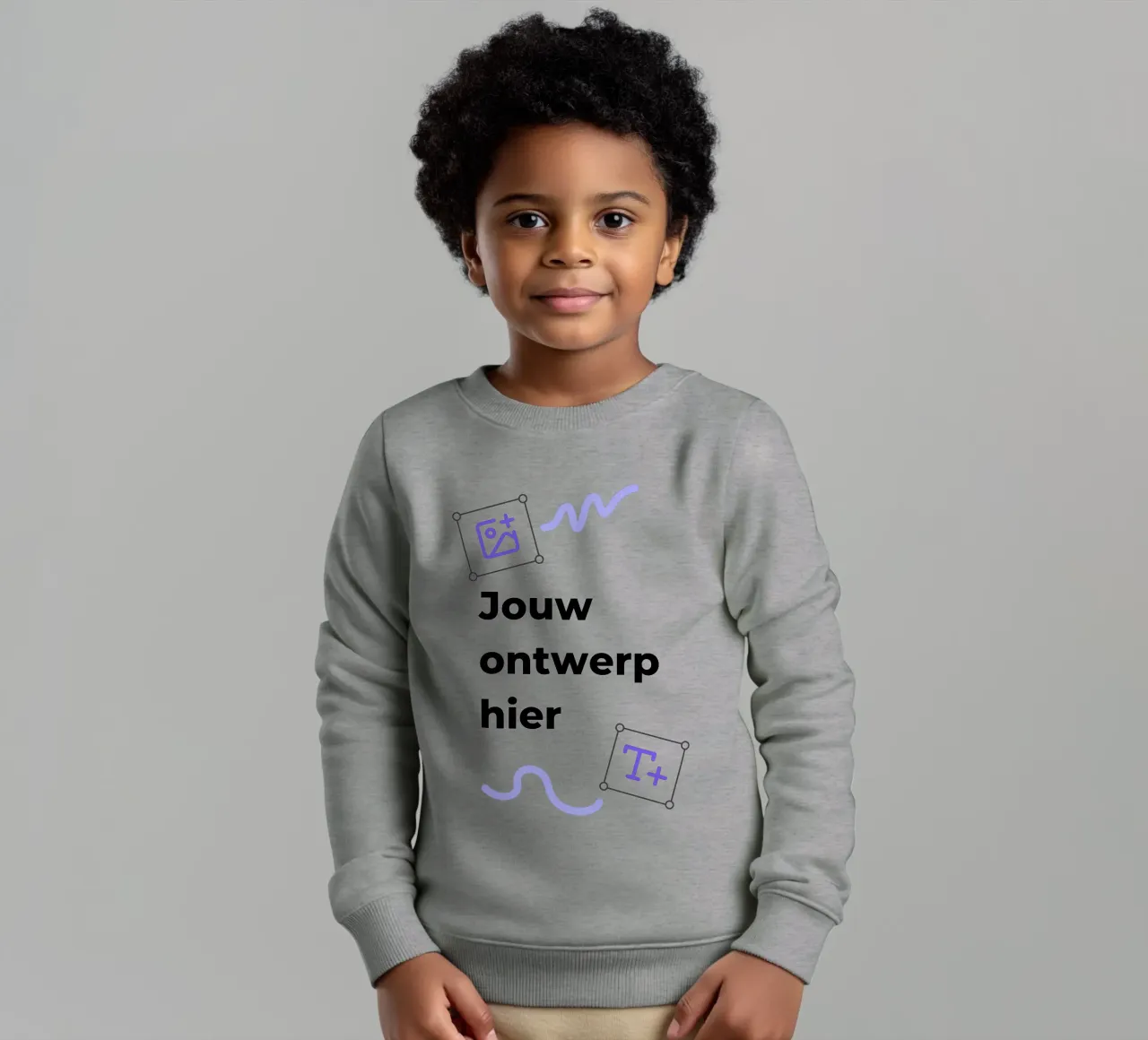 Jouw ontwerp hier kinder sweatshirt van JUNIQE