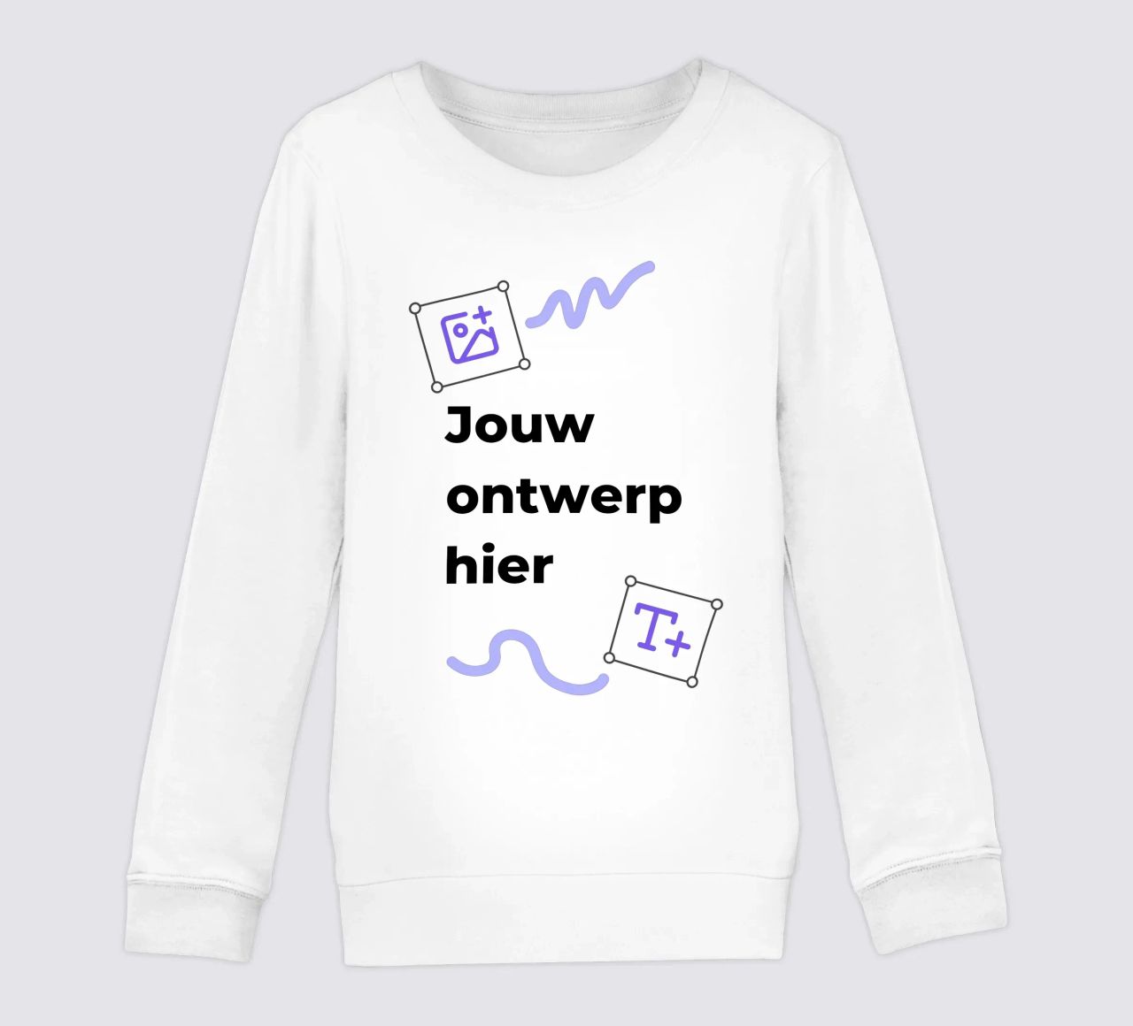 Jouw ontwerp hier kinder sweatshirt van JUNIQE