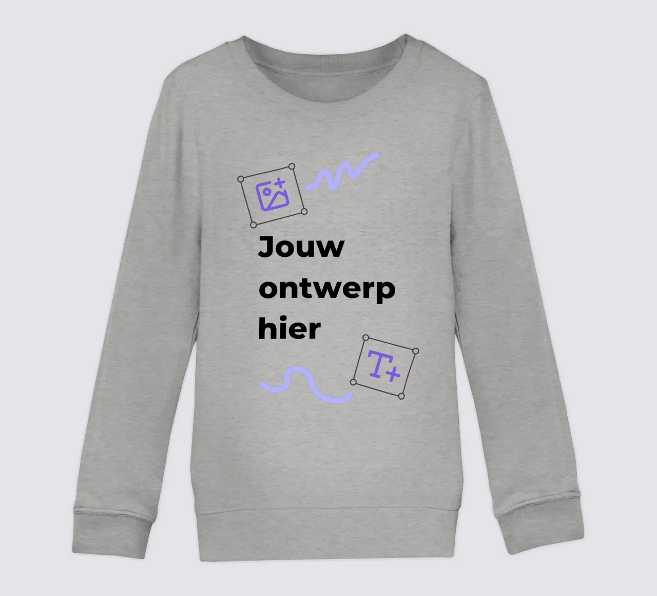 Jouw ontwerp hier kinder sweatshirt van JUNIQE