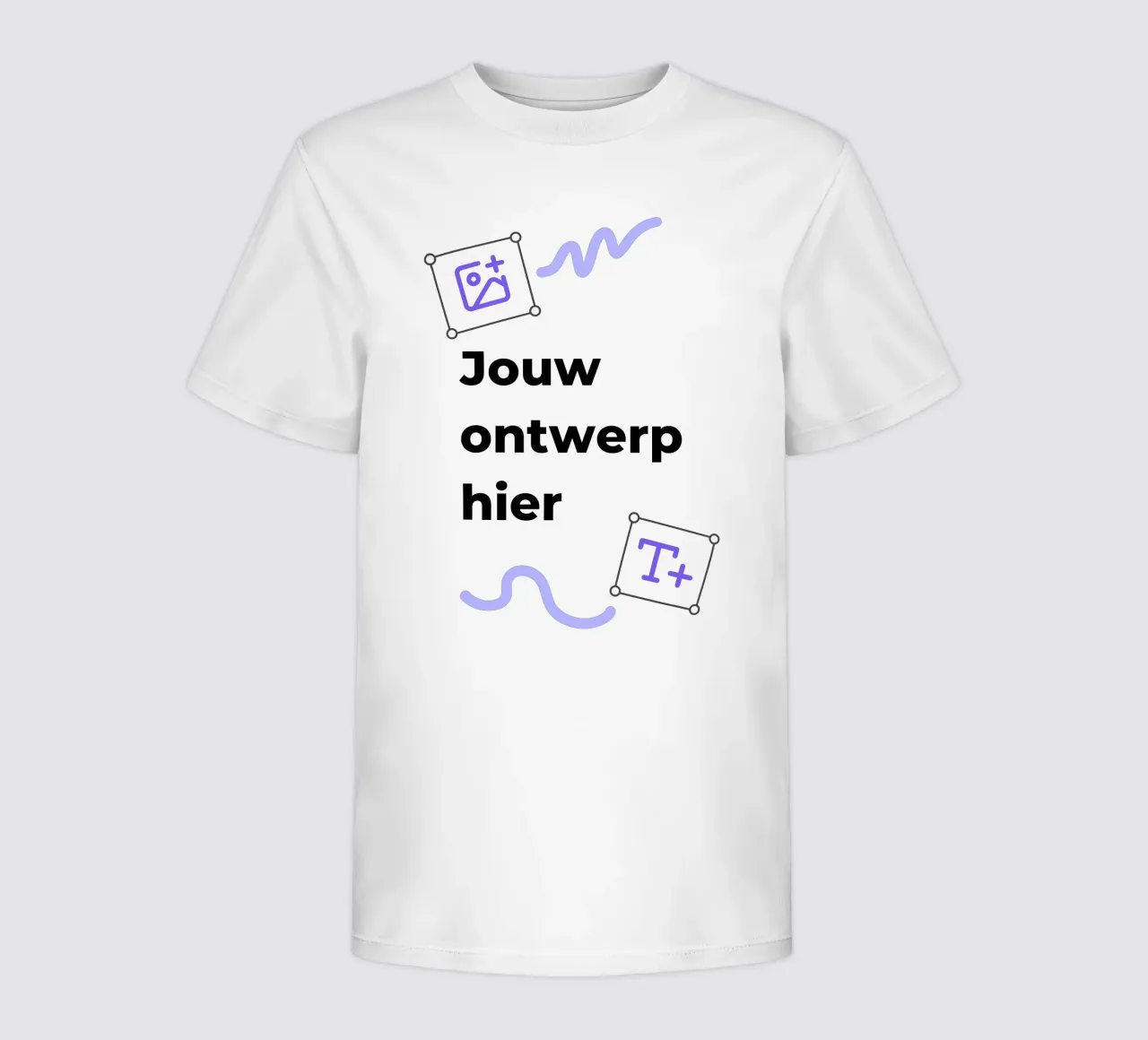 Jouw ontwerp hier kids t-shirt by JUNIQE