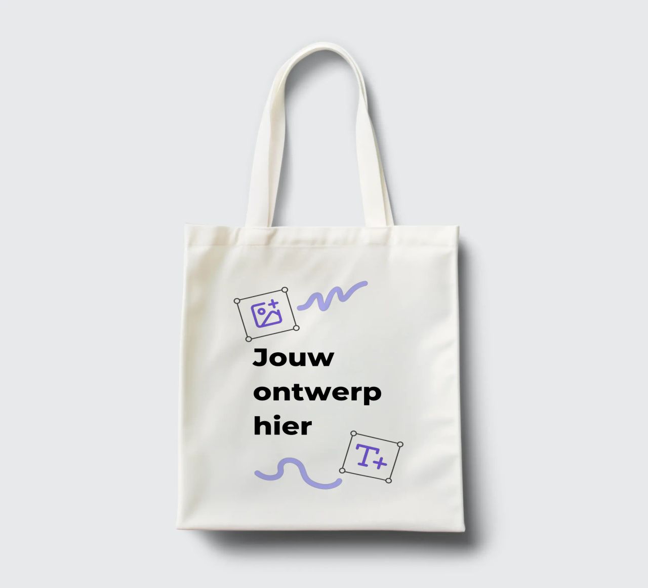 Jouw ontwerp hier borsa in juta da JUNIQE