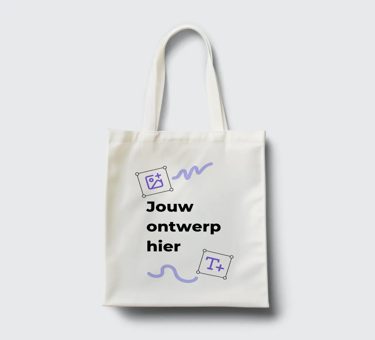 Jouw ontwerp hier jute draagtas van JUNIQE
