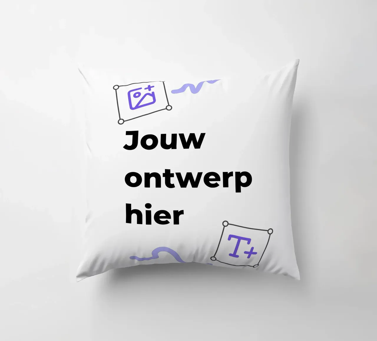 Jouw ontwerp hier kussen van JUNIQE