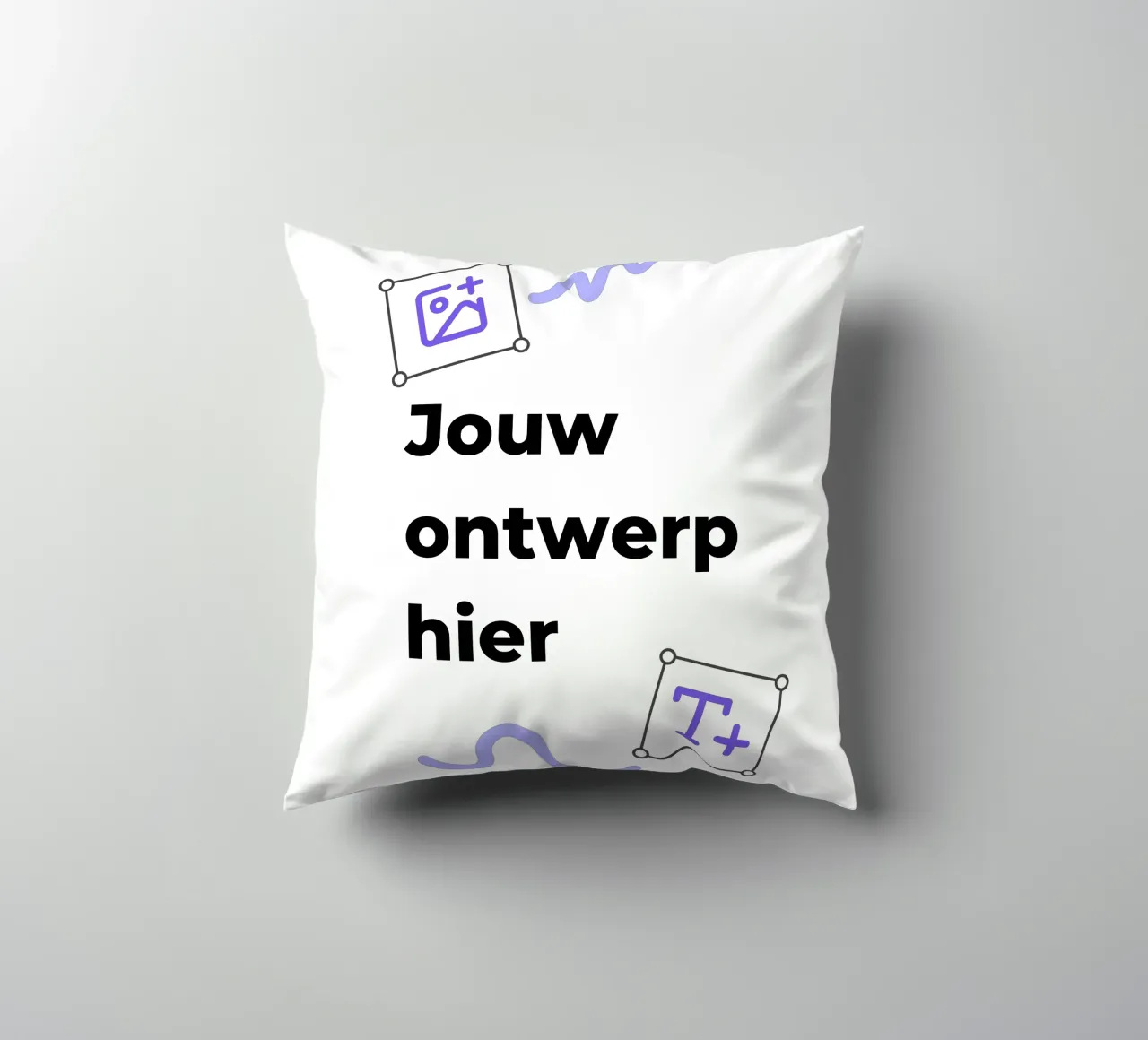 Jouw ontwerp hier kussen van JUNIQE