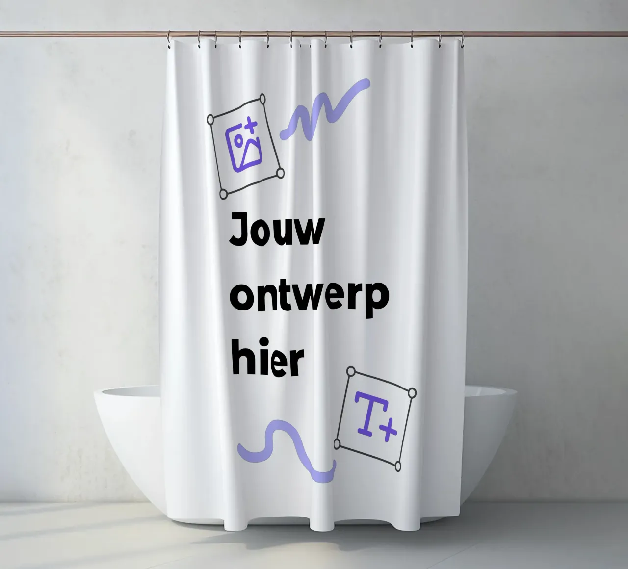 Jouw ontwerp hier Duschvorhang von JUNIQE