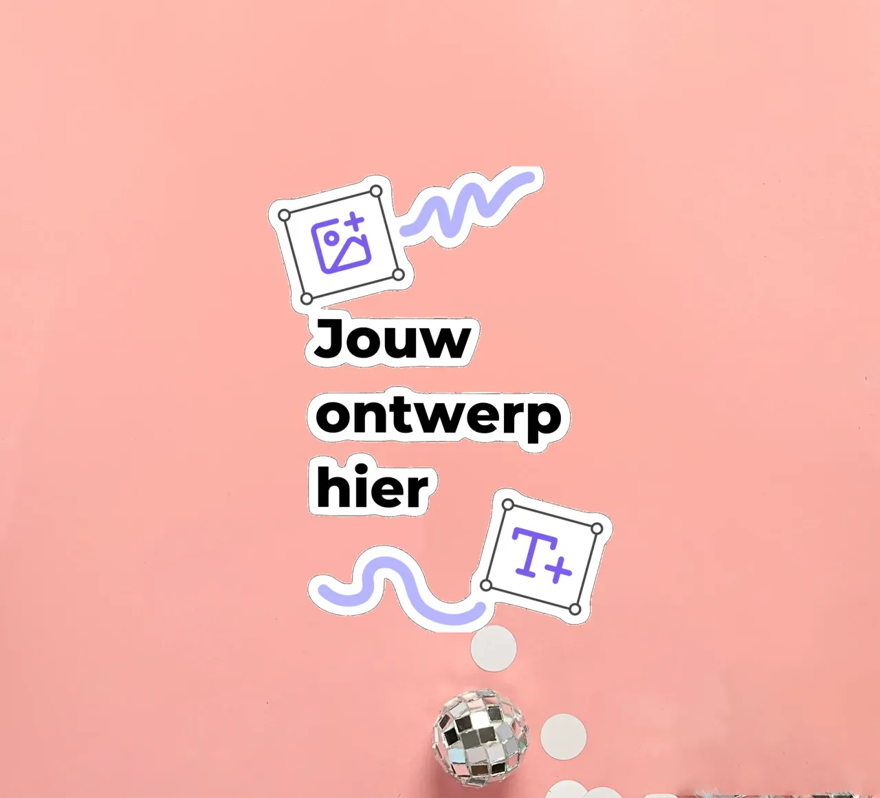Jouw ontwerp hier sticker van JUNIQE