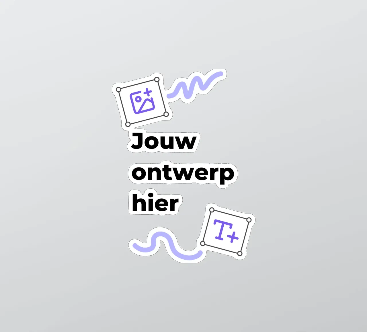 Jouw ontwerp hier sticker van JUNIQE
