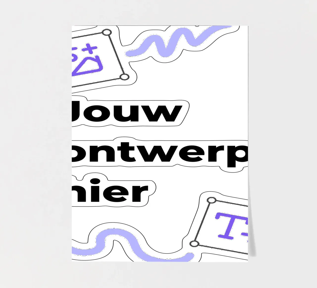 Jouw ontwerp hier stickervel van JUNIQE