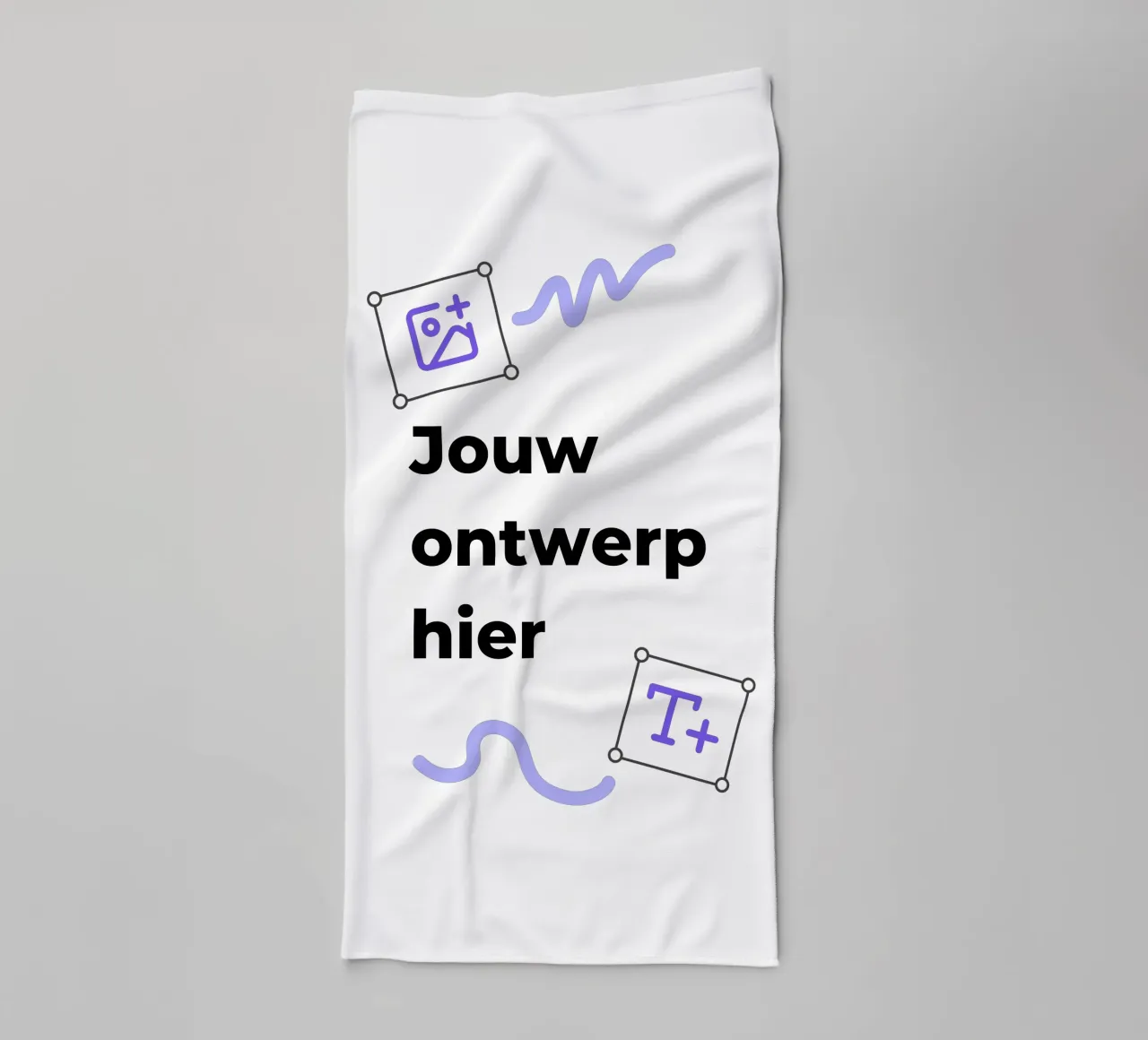 Jouw ontwerp hier badhanddoek van JUNIQE