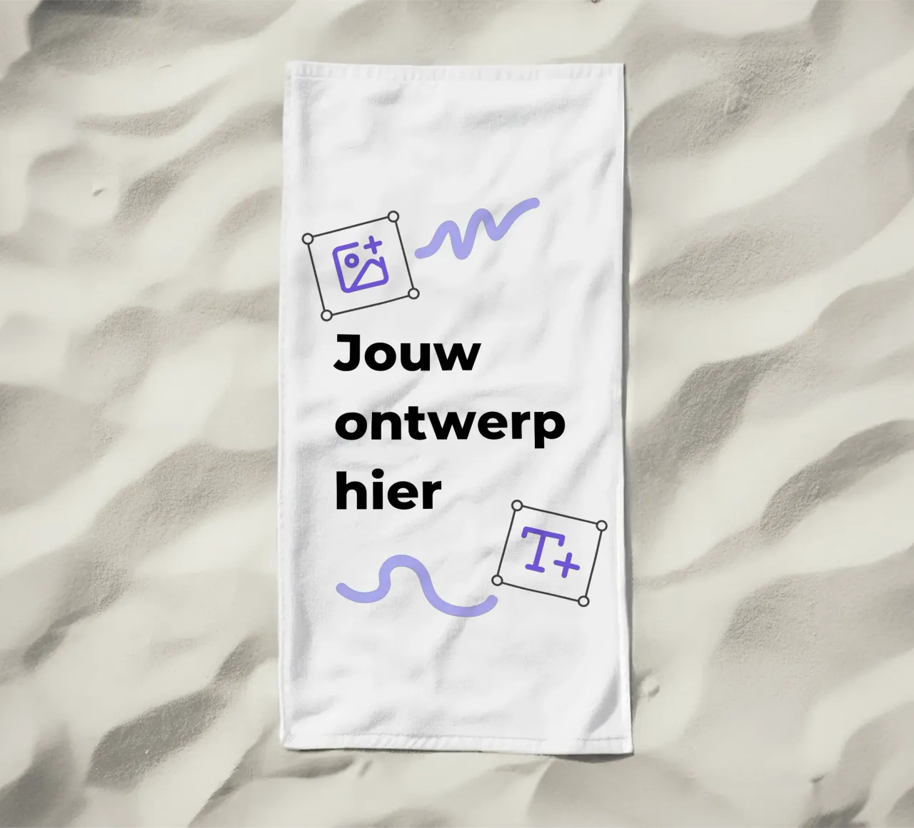 Jouw ontwerp hier strandhanddoek van JUNIQE