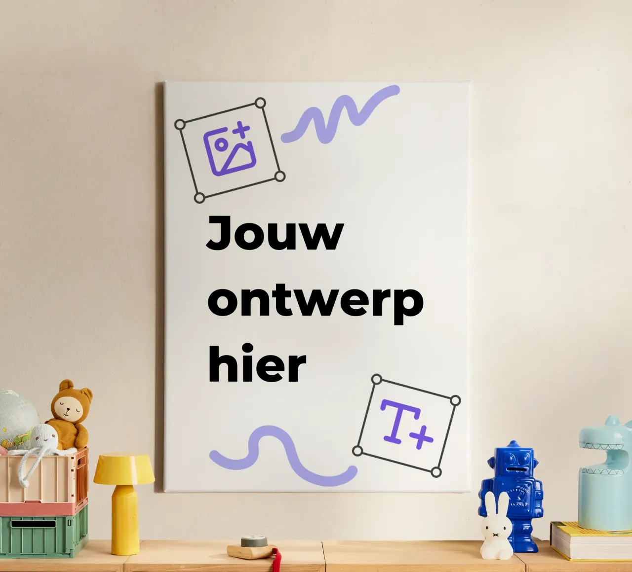 Jouw ontwerp hier canvas van JUNIQE