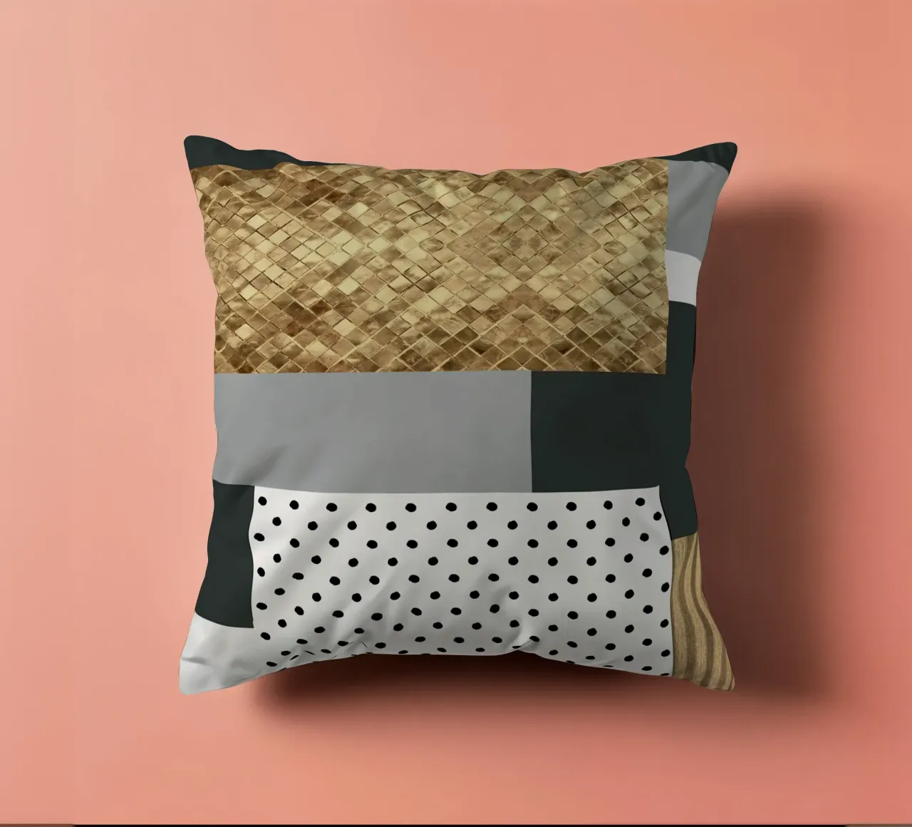 gray abstract cuscino da vintageshop