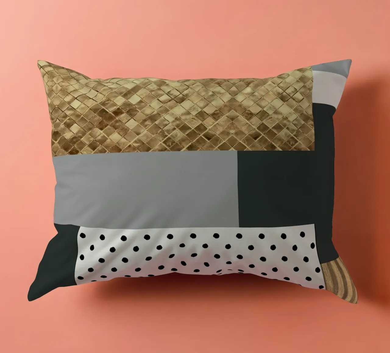 gray abstract cuscino da vintageshop