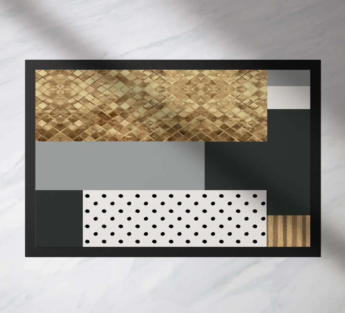 gray abstract zerbino da vintageshop