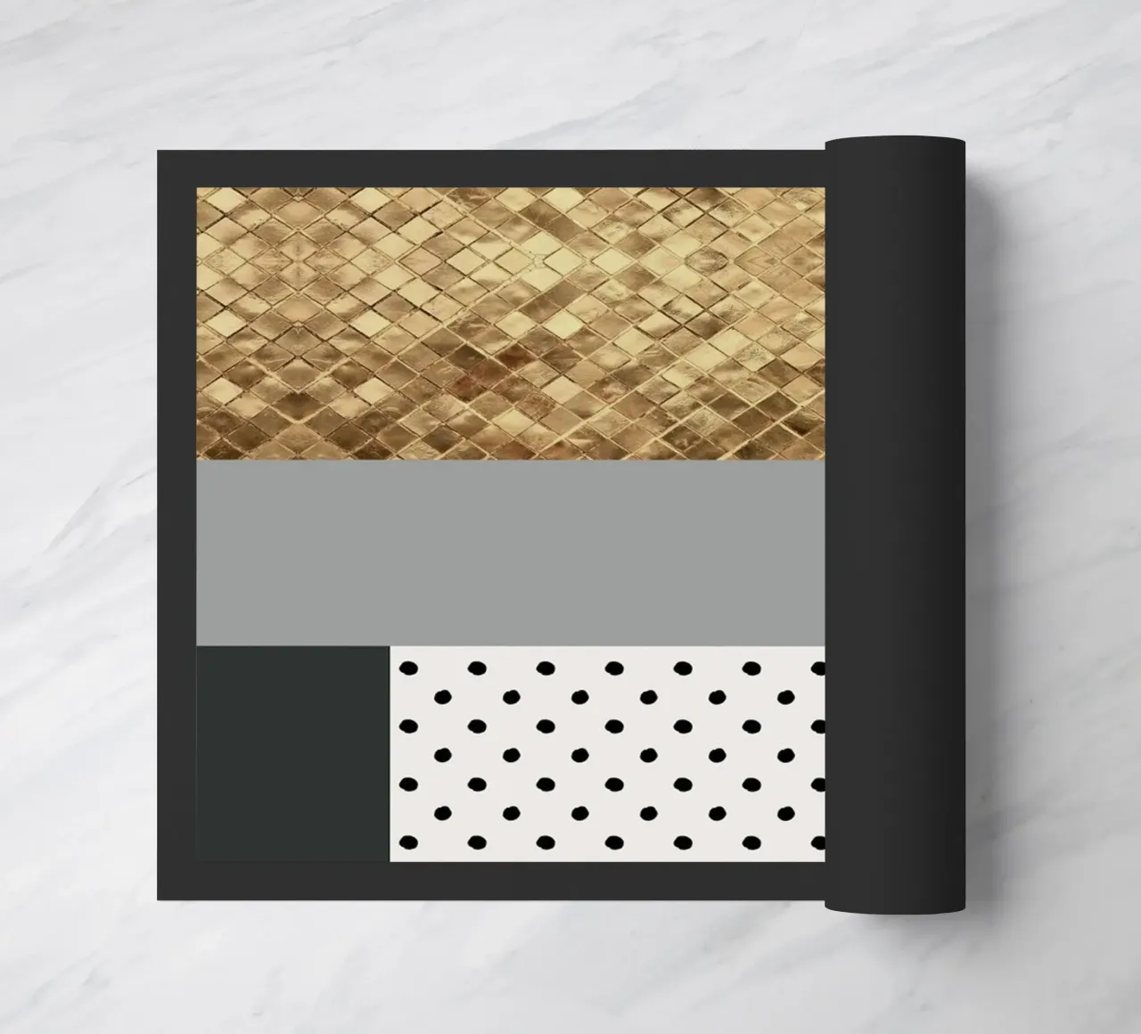 gray abstract zerbino da vintageshop